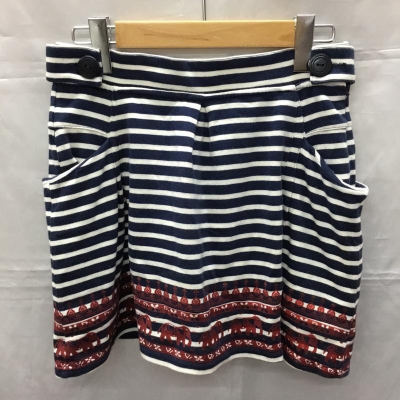 BEAMS BOY 表記無し ビームスボーイ スカート ミニスカート ミニスカート プリントスウェットスカート ボーダー 10114271拍卖