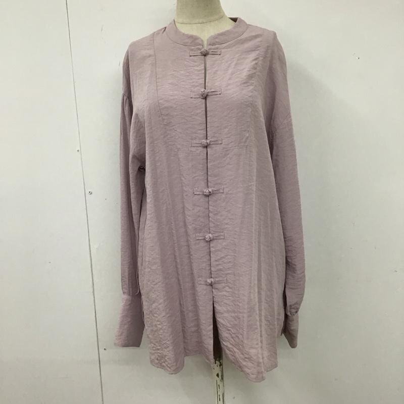 archives M アルシーヴ カットソー 長袖 長袖シャツ ノーカラーシャツ 前開きシャツ Cut and Sewn 紫 / パープル / 10117305拍卖