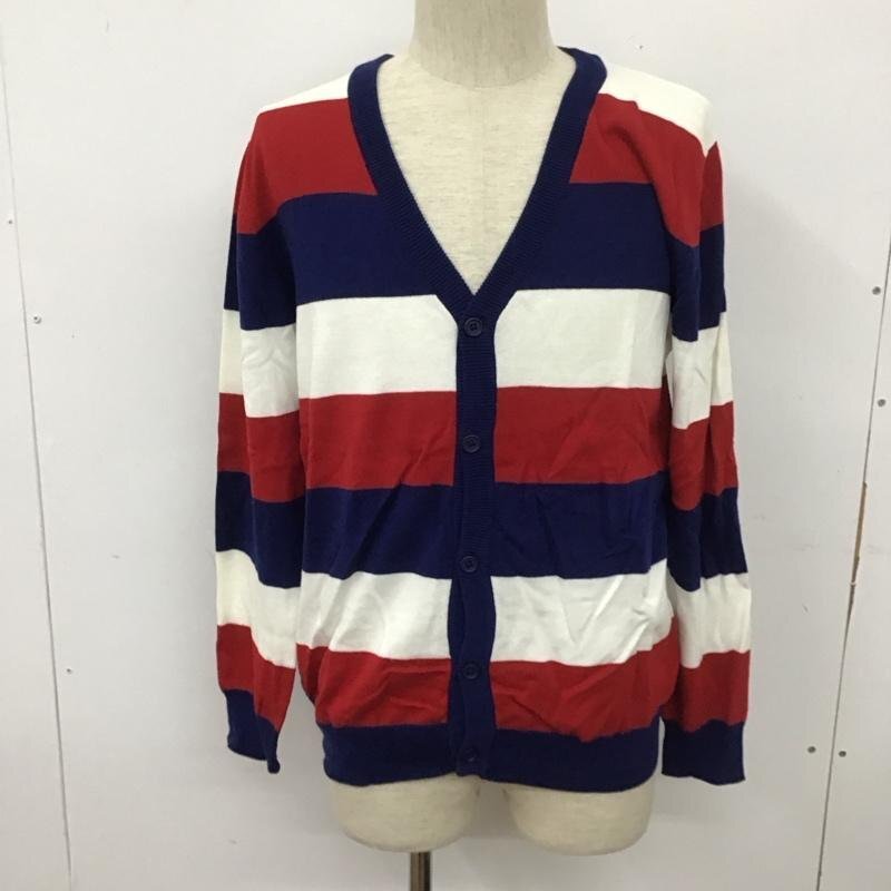 URBAN RESEARCH 40 アーバンリサーチ カーディガン 長袖 WMH-1982033N ワイドピッチボーダー Vネック Cardigan 10111240拍卖