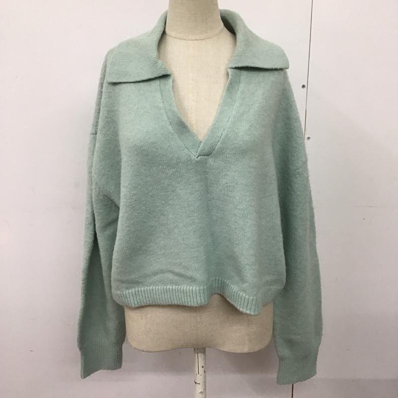 ZARA M ザラ ニット、セーター 長袖 Knit Sweater 水色 / ライトブルー / 10124878拍卖