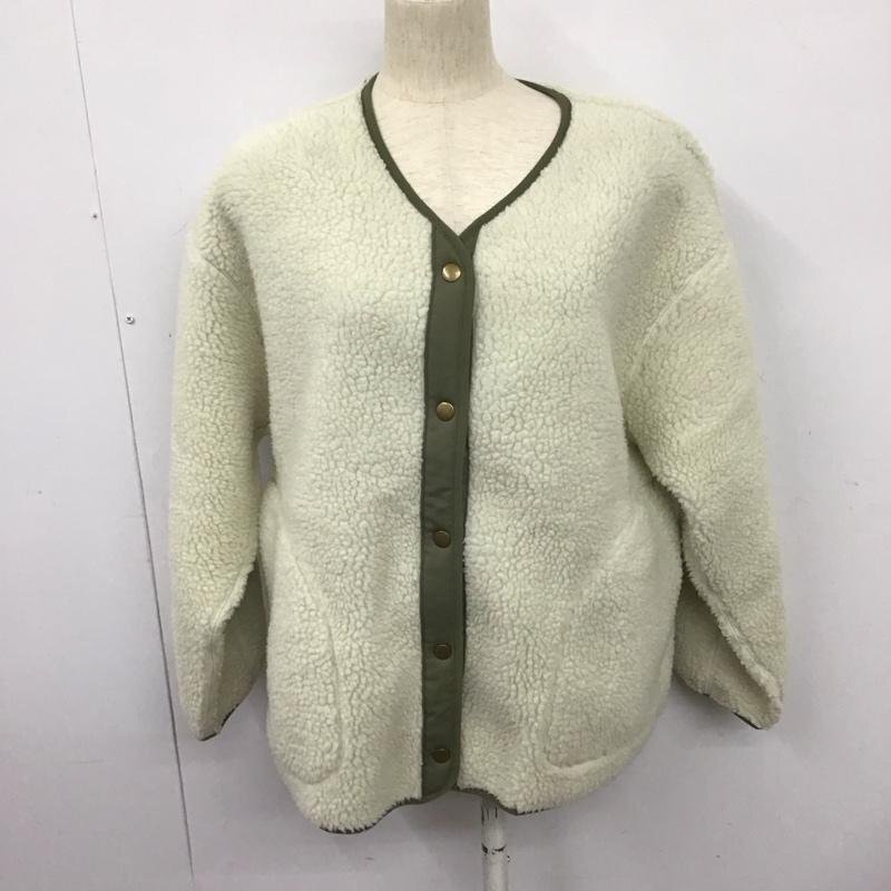 studio CLIP M スタディオクリップ ジャケット、上着 ジャケット、ブレザー ボアジャケット ノーカラー 前ボタン アウター 10126918拍卖