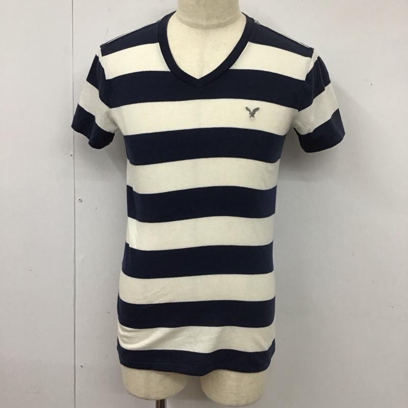 AMERICANEAGLE XS アメリカンイーグル カットソー 長袖 半袖ボーダーカットソー 半袖Tシャツ Vネック Cut and Sewn 10113137拍卖
