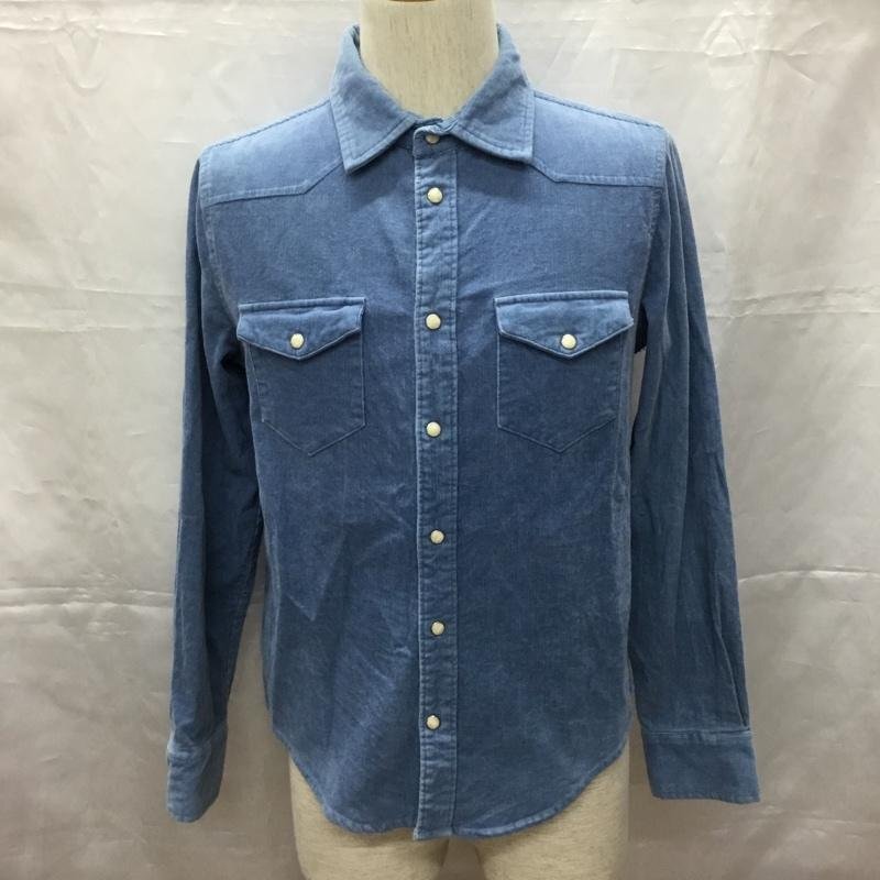 KNACKERED M ナッカード シャツ、ブラウス 長袖 Shirt Blouse 水色 / ライトブルー / 10108932拍卖