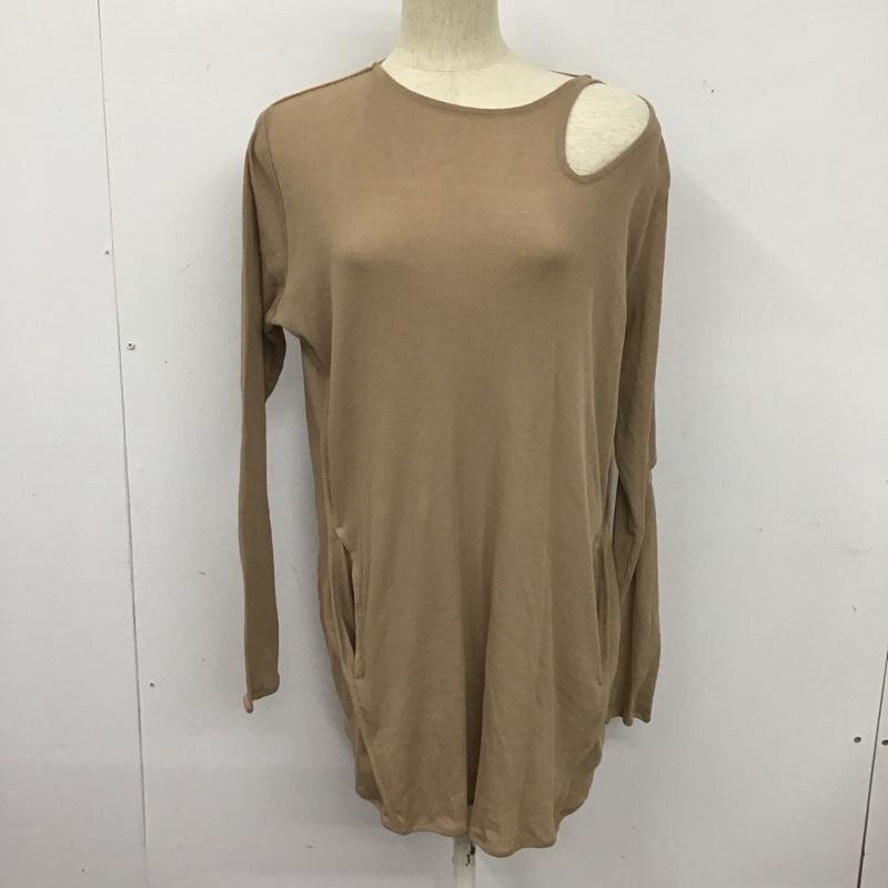 JEANASIS FREE ジーナシス カットソー 長袖 長袖カットソー 無地カットソー ストレッチ Cut and Sewn 茶 / ブラウン / 10126954拍卖