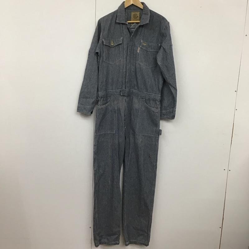 GRACE ENGINEER'S 表記無し グレースエンジニアーズ オールインワン つなぎ ワークパンツ カジュアルパンツ 長袖 ヒッコリー 10109120拍卖