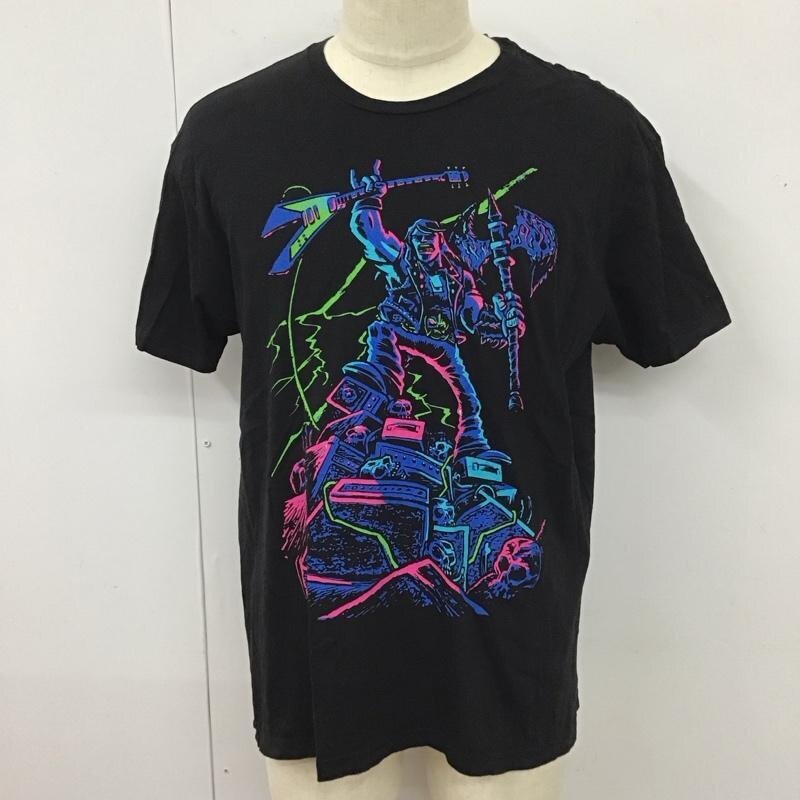 USED L 古着 Tシャツ 半袖 半袖カットソー プリントTシャツ クルーネックカットソー T Shirt 黒 / ブラック / 10116409拍卖