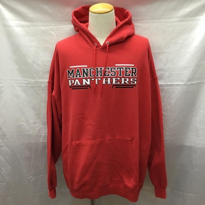 HANES XXL ヘインズ パーカー 長袖 長袖パーカー フード付きパーカー プリントスウェット トレーナー 古着 赤 / レッド / 10118728拍卖