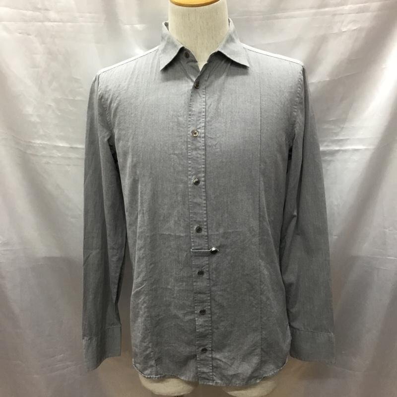DIESEL S ディーゼル シャツ、ブラウス 長袖 長袖シャツ カラーシャツ 長袖カットソー Shirt Blouse 灰 / グレー / 10117686拍卖