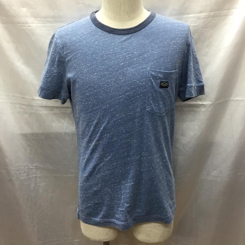 DIESEL XS ディーゼル Tシャツ 半袖 半袖カットソー プリントTシャツ クルーネックカットソー T Shirt 青 / ブルー / 10114600拍卖