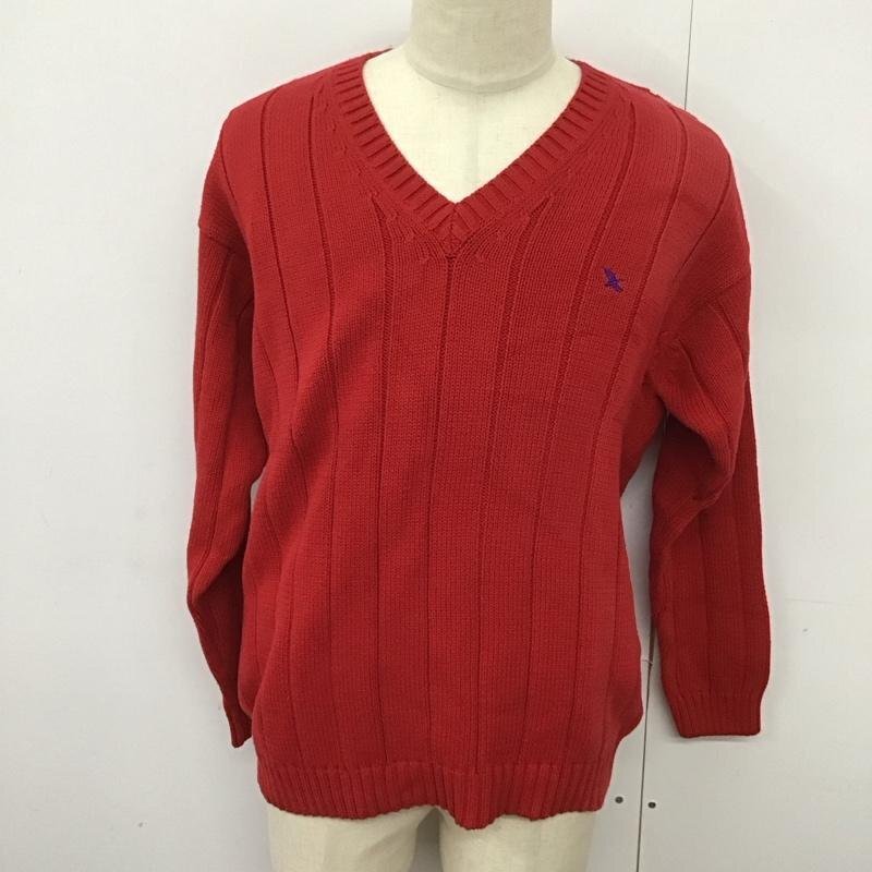 Eddie Bauer S エディーバウアー ニット、セーター 長袖 長袖ニットカットソー Vネック セーター 00s 白タグ Knit Sweater 10126061拍卖