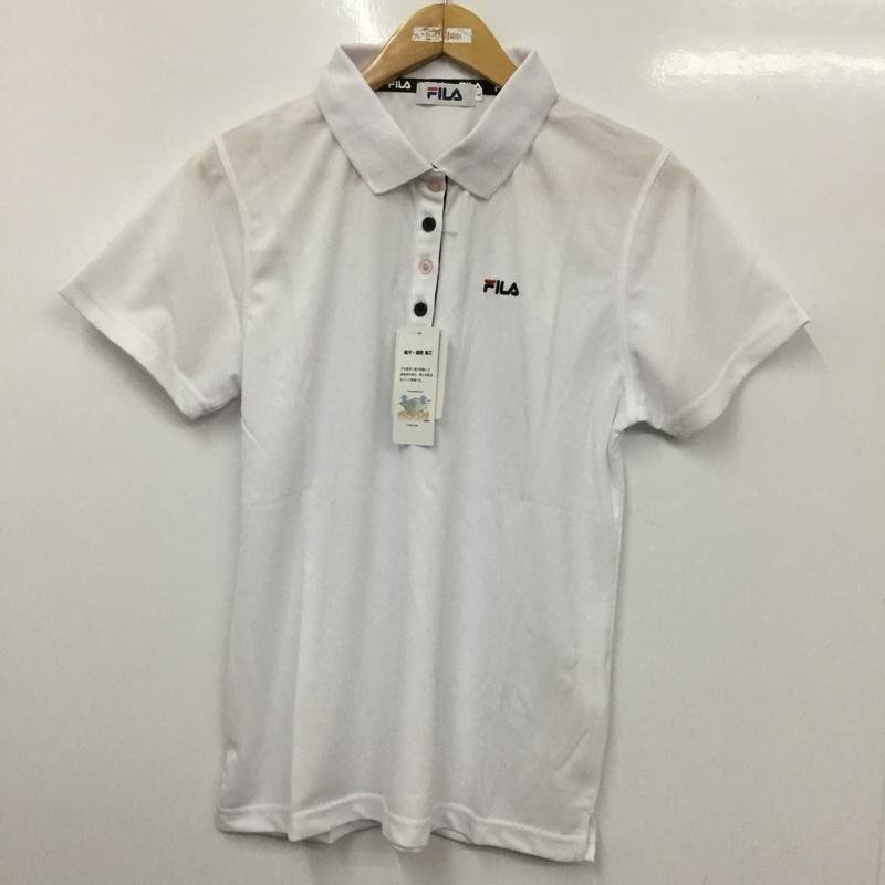 FILA L フィラ ポロシャツ 半袖 FL1667 速乾 吸汗 タグ付き Polo Shirt 白 / ホワイト / 10133064拍卖