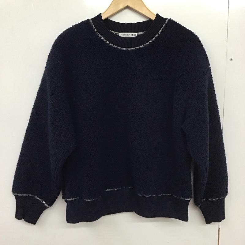 UNIQLO M ユニクロ トレーナー 長袖 272-446306 ボアフリースプルオーバー クルーネックカットソー Sweat Sweatshirt 10131218拍卖