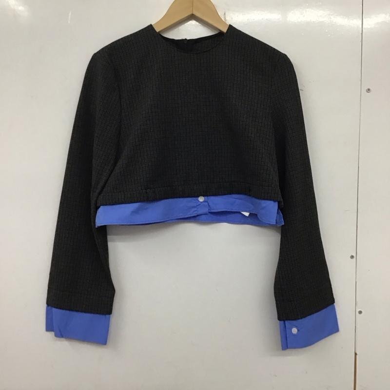 ZARA S ザラ カットソー 長袖 8481/718/922 ショート丈 レイヤードトップス Cut and Sewn 10133626拍卖
