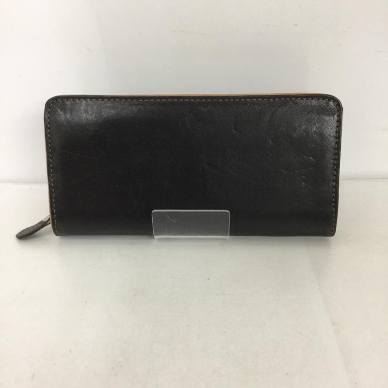 USED 表記無し 古着 財布 長財布 MIC レザー ラウンドファスナー Wallet Long Wallet 黒 / ブラック / 10126447拍卖