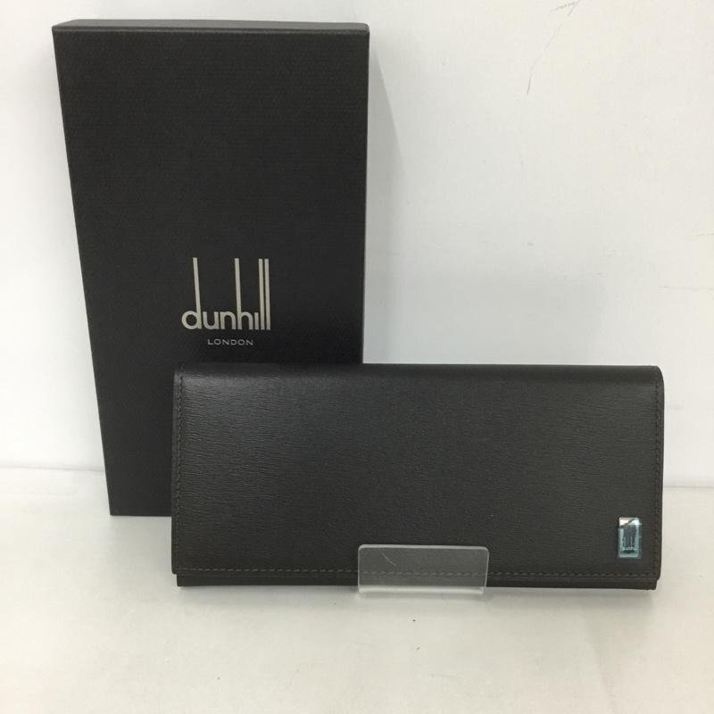 DUNHILL 表記無し ダンヒル 財布 長財布 SIDECAR FP1010E 箱有 Wallet Long Wallet ダークブラウン / ダークブラウン / 10126457拍卖