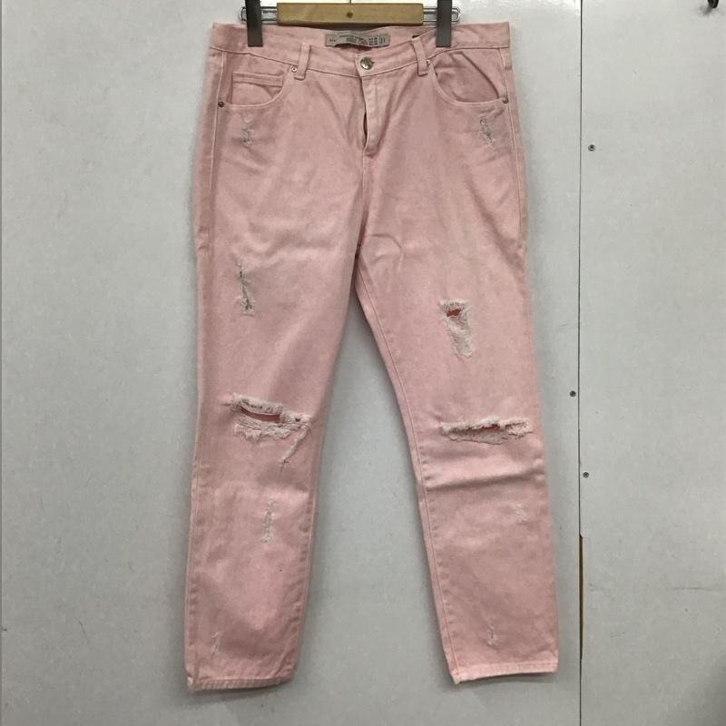 ZARA 38 ザラ パンツ デニム、ジーンズ Pants Trousers Denim Pants Jeans 桃 / ピンク / 10131659拍卖