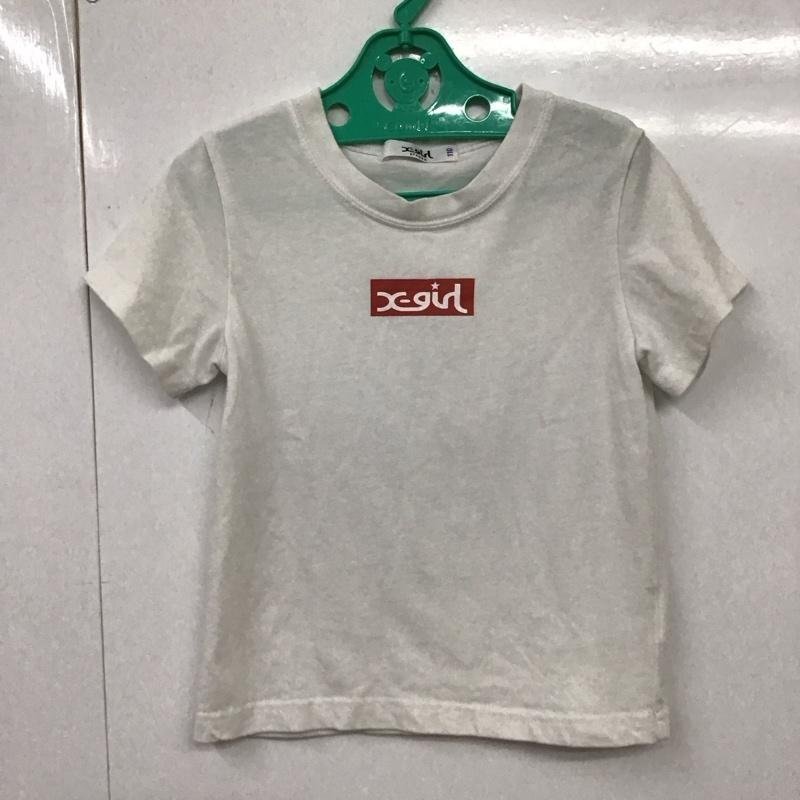 X-girl 110cm エックスガール Tシャツ 半袖 半袖カットソー プリントTシャツ クルーネックカットソー T Shirt 10117506拍卖