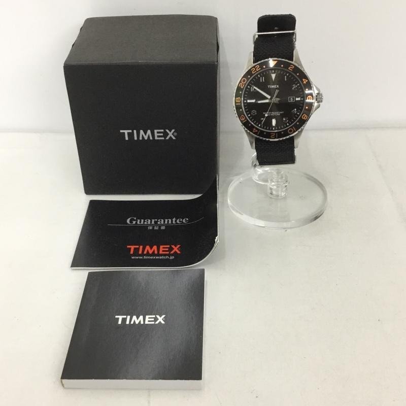 TIMEX 表記無し タイメックス 腕時計 アナログ(クォーツ式) T2P031 箱有 Watch Analog (Quartz) 黒 / ブラック / 10127059拍卖