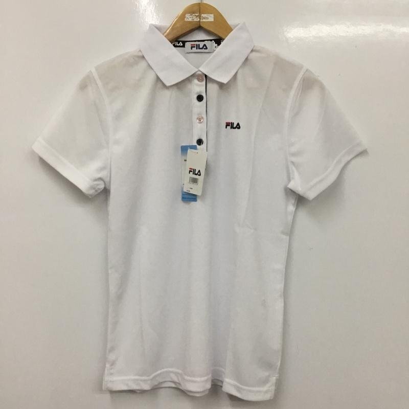 FILA M フィラ ポロシャツ 半袖 FL1667 速乾 吸汗 タグ付き Polo Shirt 白 / ホワイト / 10133054拍卖