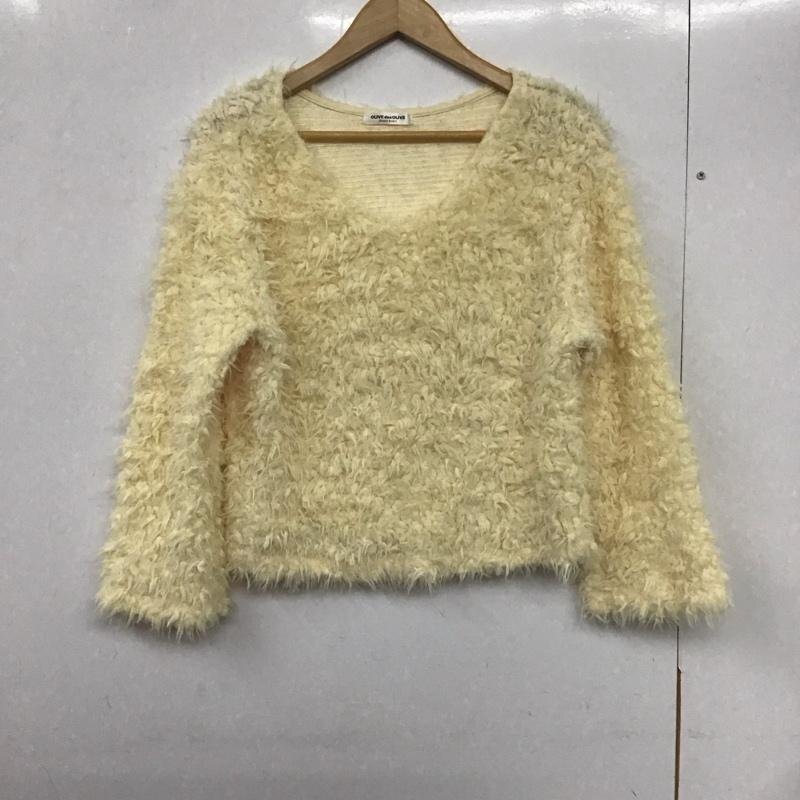 OLIVE des OLIVE FREE オリーブデオリーブ ニット、セーター 長袖 65177C40170 ボアVネックプルオーバー Knit Sweater 10132859拍卖