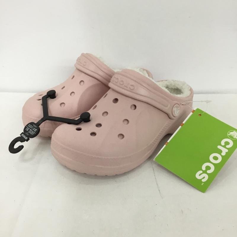 crocs 18.5cm クロックス その他シューズ その他シューズ 16245-952 18.5cm ralen lined clog 桃 / ピンク / 10125078拍卖