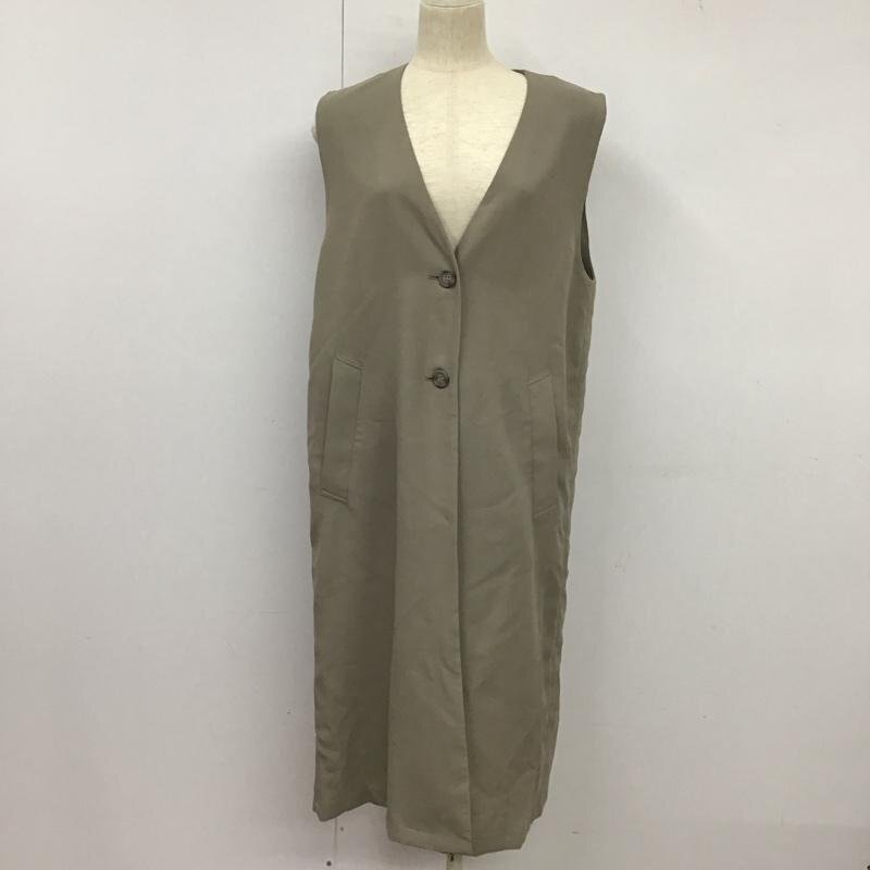 niko and... M ニコアンド ベスト ベスト S223IF35SM リネンライク ロングジレ Vネック Vest 灰 / グレー / 10133448拍卖