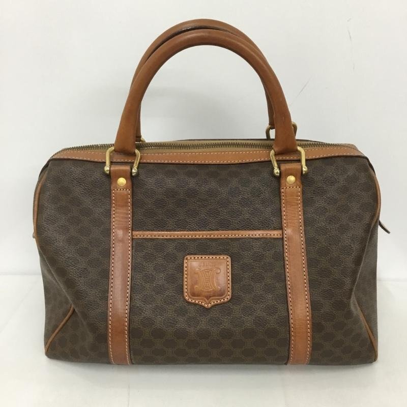 CELINE 表記無し セリーヌ ボストンバッグ ボストンバッグ ミニボストン ハンドバッグ マカダム柄 Traveling Bag 10127791拍卖