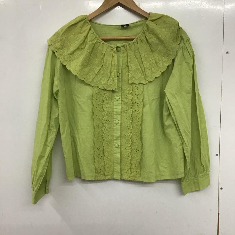 merlot 表記無し メルロー シャツ、ブラウス 長袖 長袖シャツ レースシャツ ビックカラーシャツ Shirt Blouse 10135447拍卖