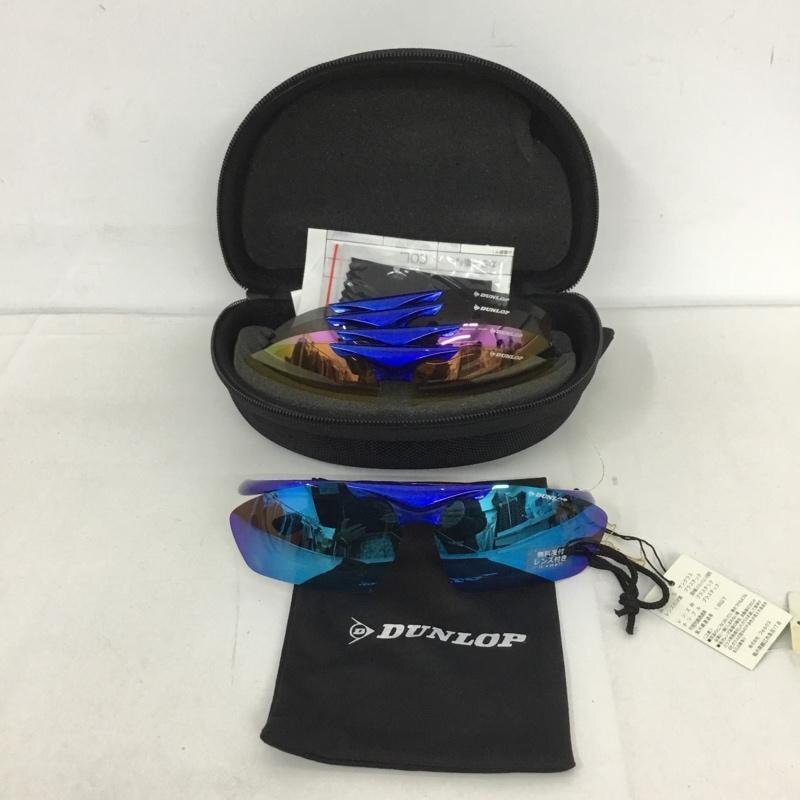 DUNLOP 表記無し ダンロップ めがね・サングラス サングラス DU-010 スポーツサングラス ミラーレンズ 箱有 Sun Glasses 10129354拍卖