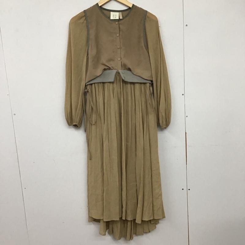 S / ?le 表記無し シール ワンピース ロングスカート 長袖ロングワンピース フレアスカート ウエスト切り替え 10134228拍卖