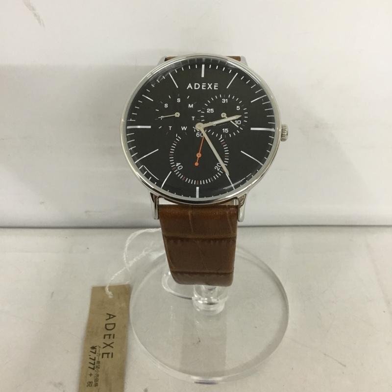 ADEXE 表記無し アデクス 腕時計 アナログ(クォーツ式) 1868A-04 レザーバンド Watch Analog (Quartz) 茶 / ブラウン / 10127481拍卖