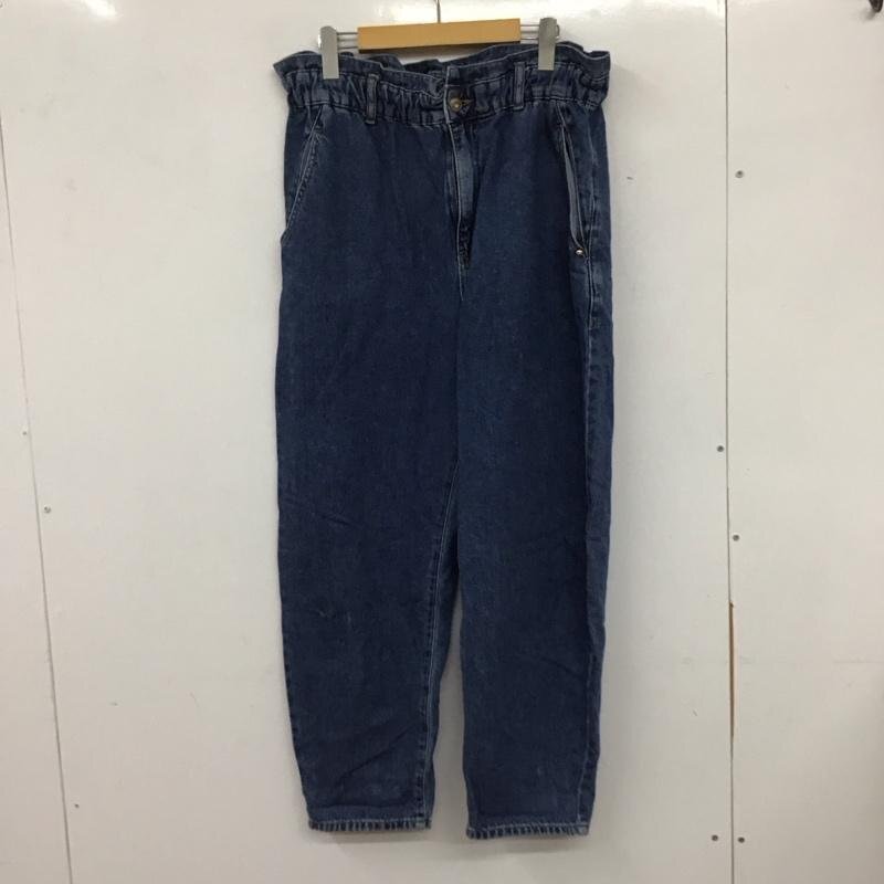 ZARA 44インチ ザラ パンツ デニム、ジーンズ デニムパンツ ワイドパンツ カジュアルパンツ インディゴ / インディゴ / 10135577拍卖