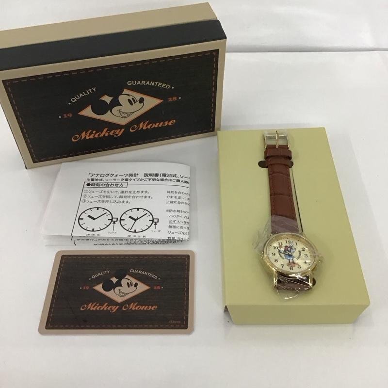 Disney 表記無し ディズニー 腕時計 アナログ(クォーツ式) ラウンド ウォッチ 革ベルト腕時計 ミニーマウス 10135137拍卖