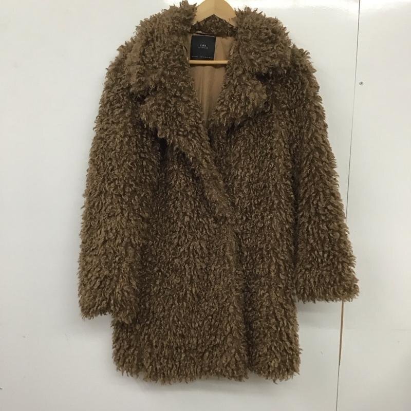 ZARA XS ザラ コート コート一般 6318 232 707 フェイクファー ボリュームコート Coat 茶 / ブラウン / 10133757拍卖