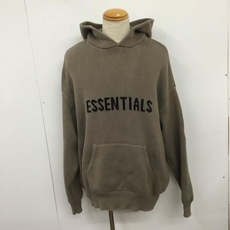 ESSENTIALS XL エッセンシャルズ パーカー 長袖 長袖パーカー プルオーバーパーカー ニットパーカー 灰 / グレー / 10127651拍卖