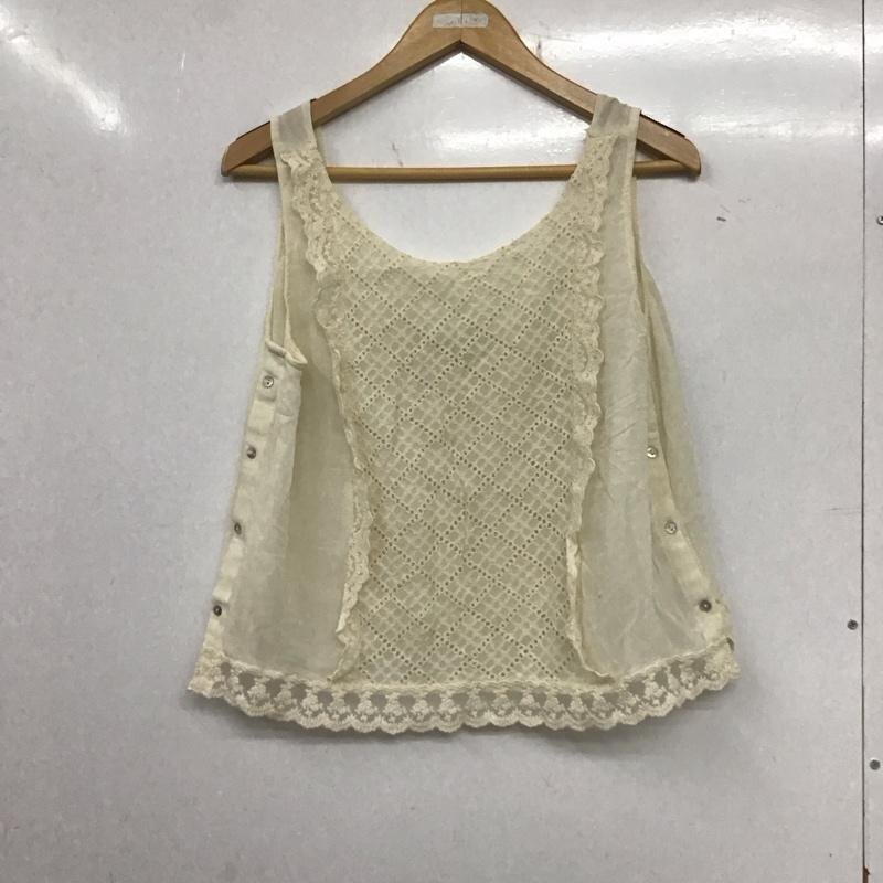 ZARA L ザラ タンクトップ タンクトップ 6189 021 712 ノースリーブ Tank Top アイボリー / アイボリー / 10133729拍卖