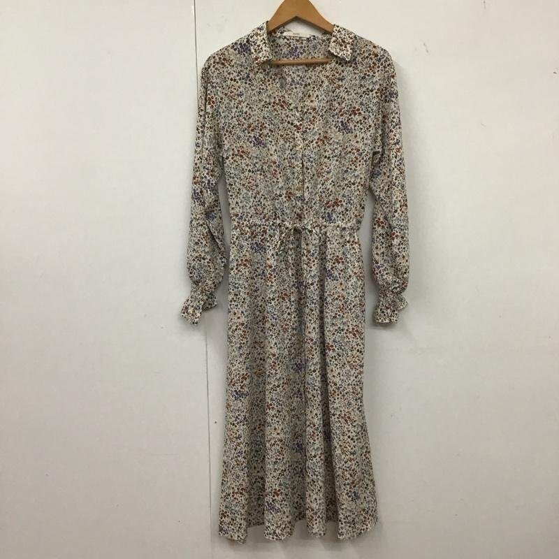 CIAOPANIC M チャオパニック ワンピース ロングスカート 長袖シャツワンピース 前空きロングワンピース ウエスト切り替え 10135188拍卖