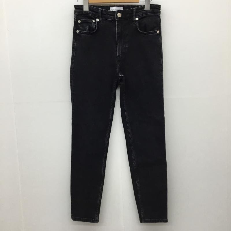 ZARA 36 ザラ パンツ デニム、ジーンズ Pants Trousers Denim Pants Jeans 黒 / ブラック / 10139661拍卖