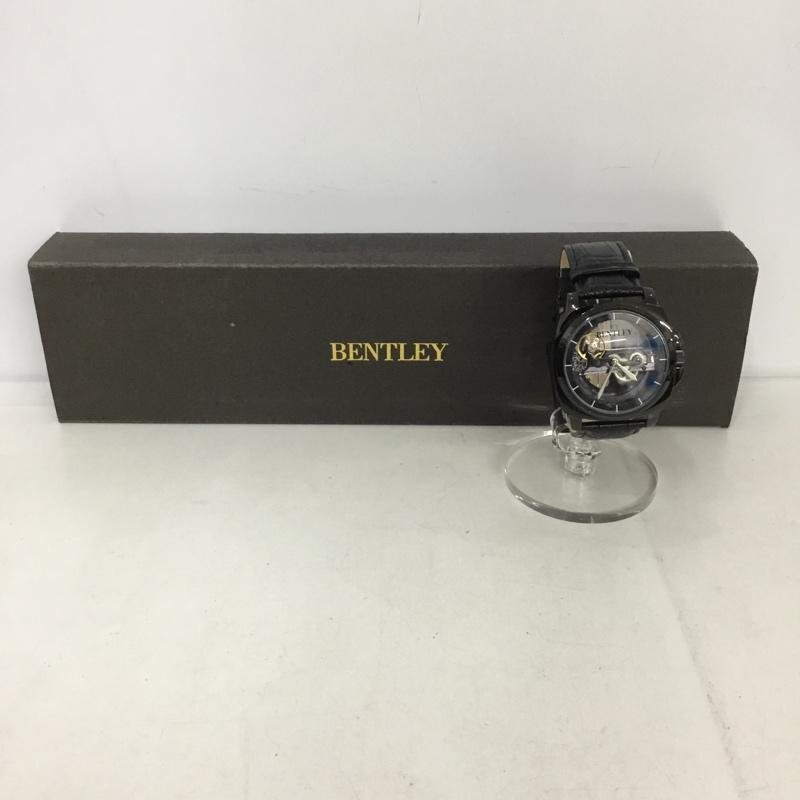 BENTLEY 表記無し ベントレー 腕時計 アナログ(自動巻き) BT-AM077-BKB レザーバンド 黒 / ブラック / 10134414拍卖