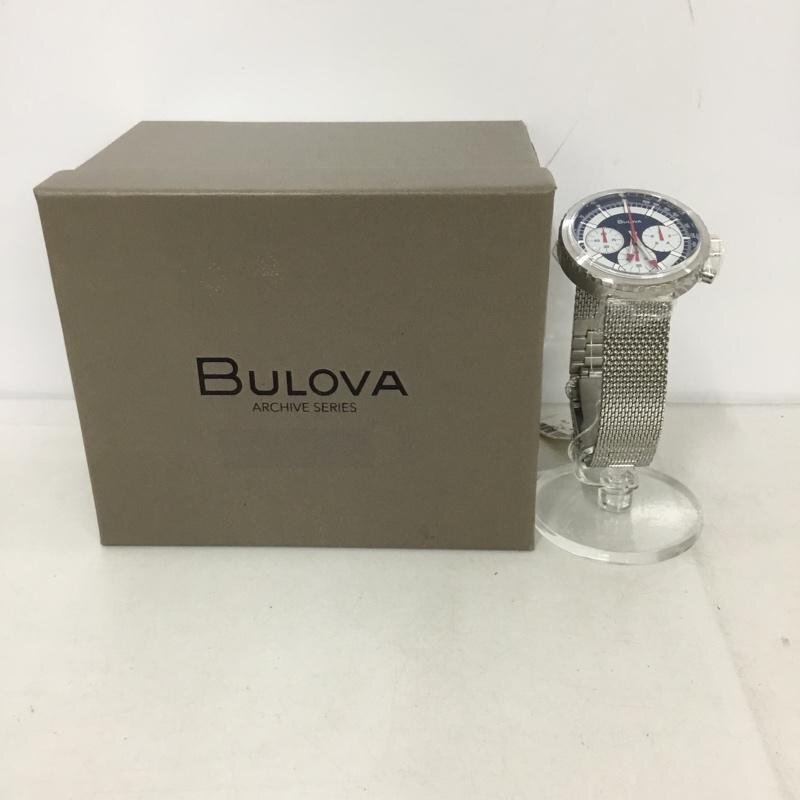 BULOVA 表記無し ブローバ 腕時計 アナログ(クォーツ式) 96K101 クロノグラフC 箱有 Watch Analog (Quartz) 10133892拍卖