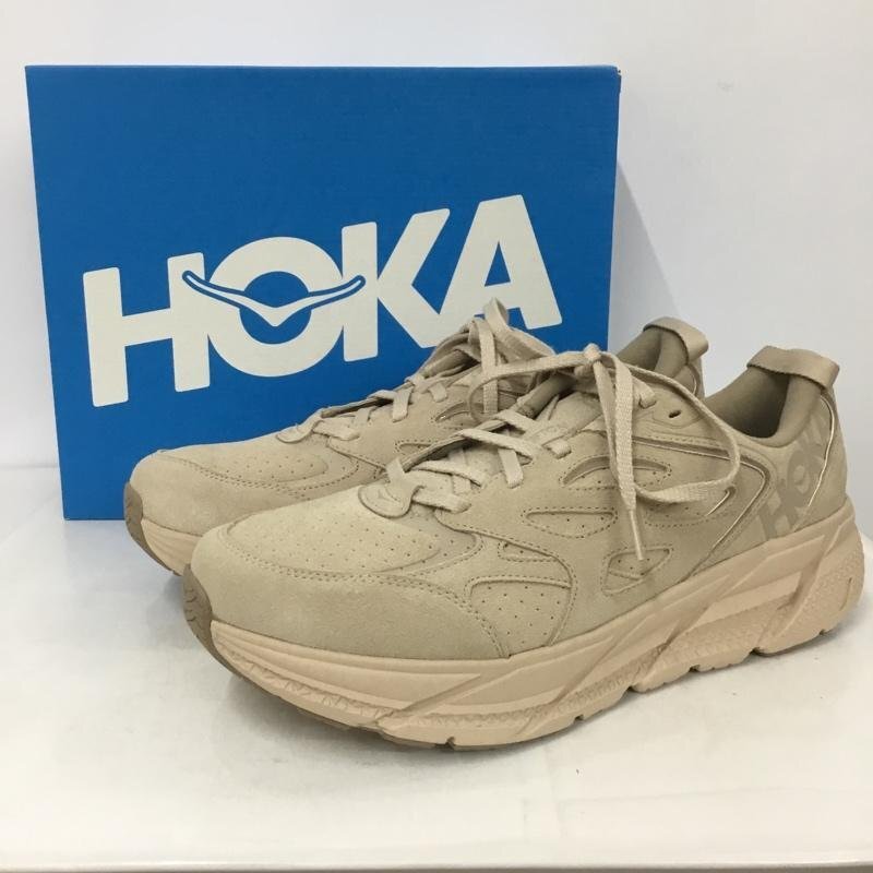 HOKA 30.0cm ホカ スニーカー スニーカー 1122571 CLIFTON L SUEDE 30cm 箱有 Sneakers ベージュ / ベージュ / 10134535拍卖