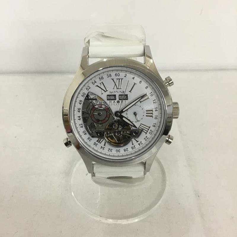 SONNE 表記無し ゾンネ 腕時計 アナログ(自動巻き) H003 SONNE × HAORI ラバーバンド 白 / ホワイト / 10134897拍卖