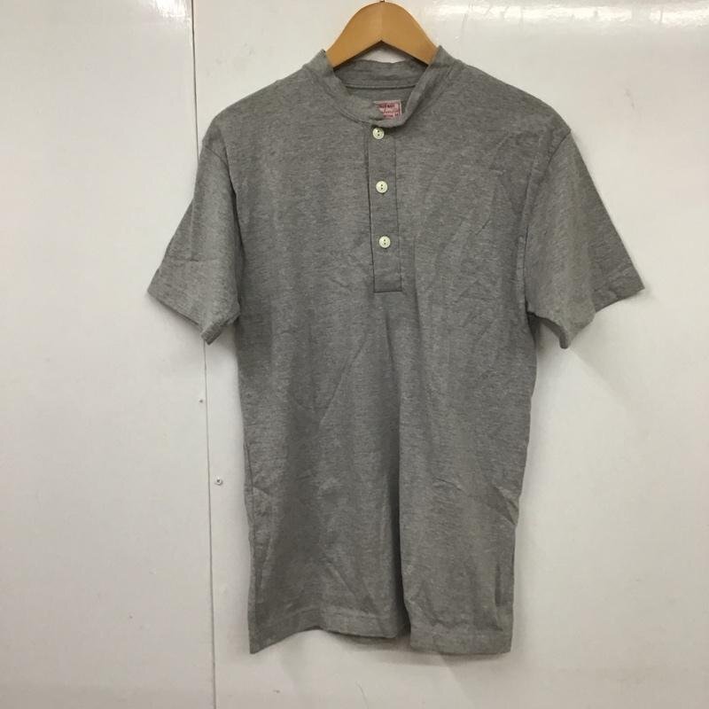 CUSHMAN M クッシュマン Tシャツ 半袖 半袖カットソー ヘンリーネックカットソー プリントTシャツ T Shirt 灰 / グレー / 10131506拍卖