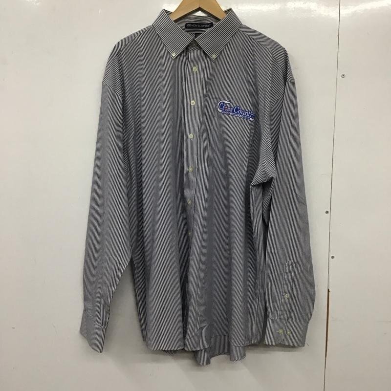 Devon & Jones XXL デボンジョーンズ シャツ、ブラウス 長袖 長袖シャツ ストライプシャツ カラーシャツ ボタンダウンシャツ 10137085拍卖