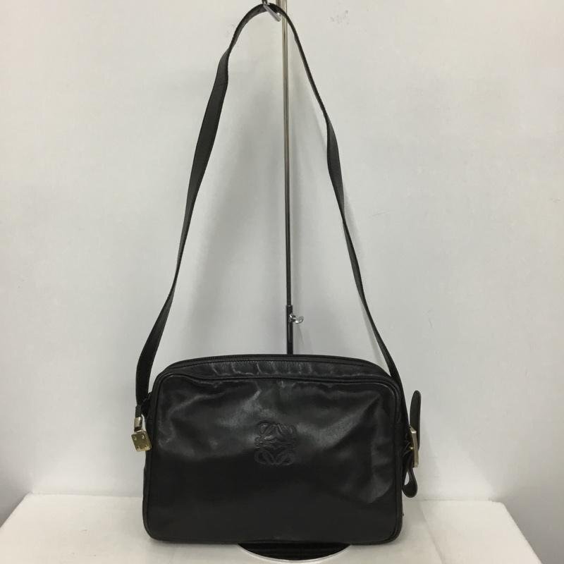 LOEWE 表記無し ロエベ ショルダーバッグ ショルダーバッグ オールドロエベ Shoulder Bag 黒 / ブラック / 10137338拍卖