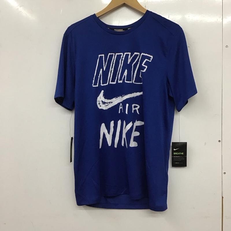NIKE M ナイキ Tシャツ 半袖 AJ7585-438 ブリーズ ラン GX タグ付き T Shirt 青 / ブルー / 10135618拍卖