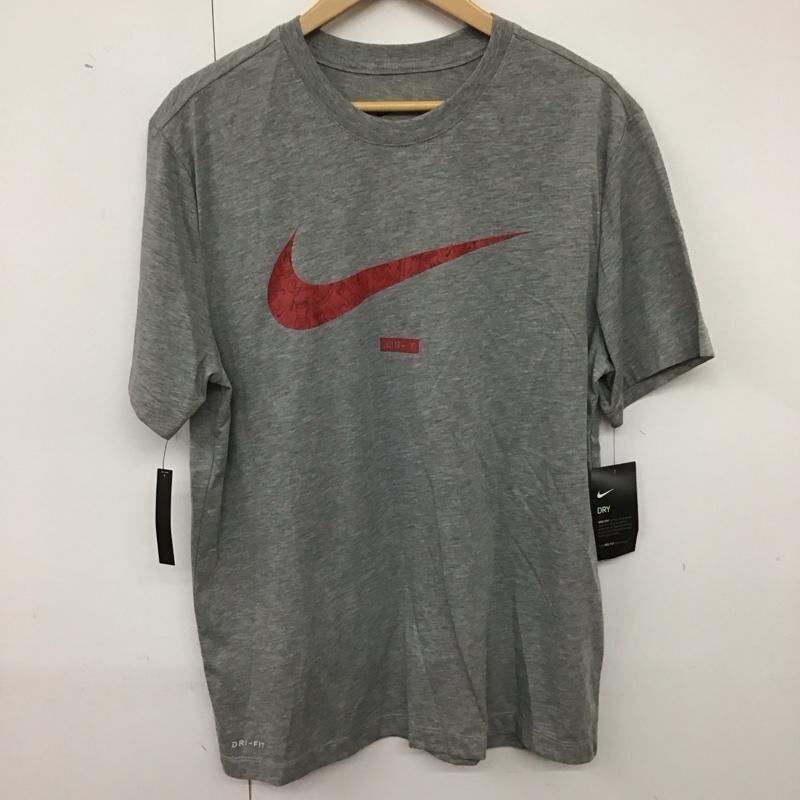 NIKE XL ナイキ Tシャツ 半袖 BQ1854-063 スウッシュ DRI-FIT スポーツウェア タグ付き T Shirt 灰 / グレー / 10135571拍卖