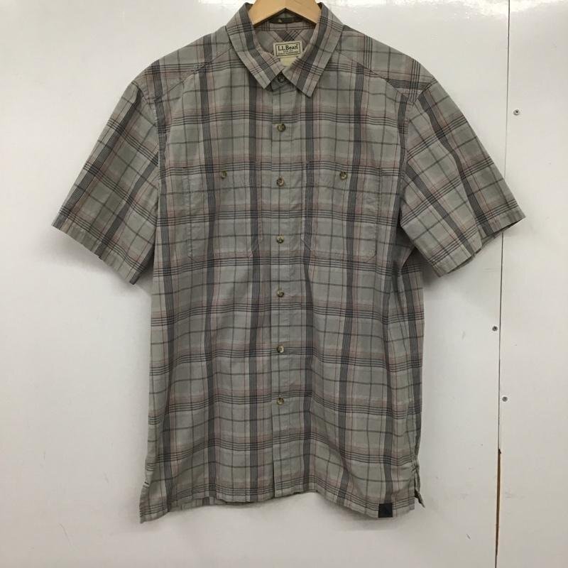 L.L.Bean M エルエルビーン シャツ、ブラウス 半袖 半袖シャツ チェックシャツ カラーシャツ Shirt Blouse 10136588拍卖