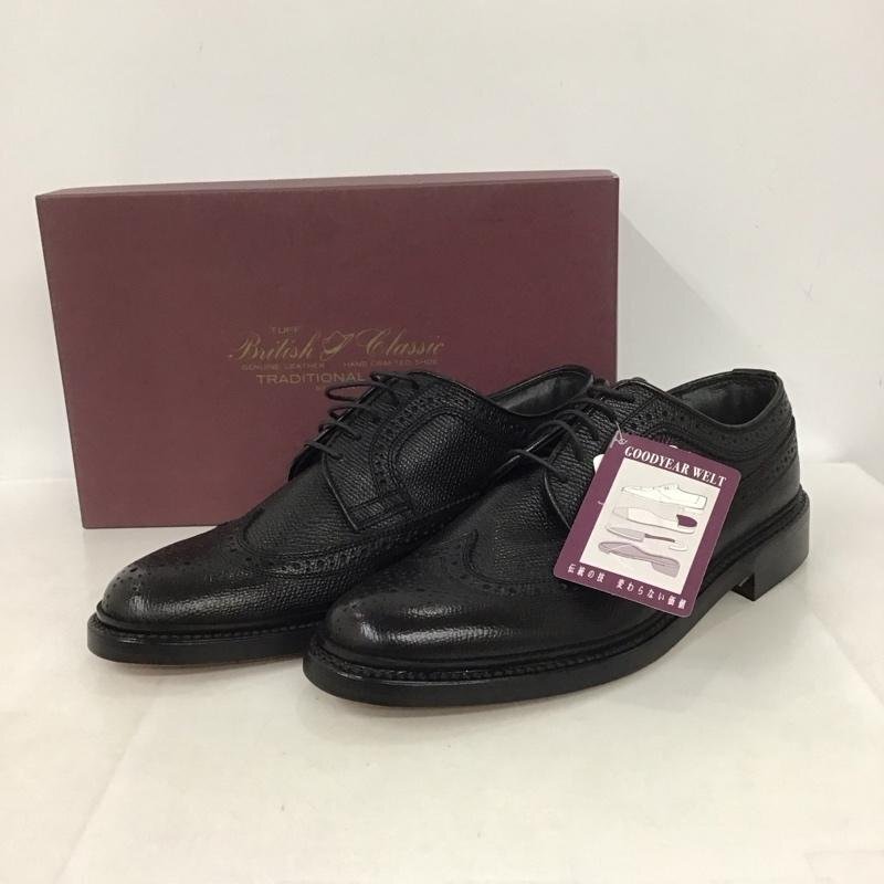 USED 24.5cm 古着 革靴 革靴 5154 TUFF British Classic ウィングチップ ビジネスシューズ 24 1/2 24.5 箱有 Leather Shoes 10135359拍卖