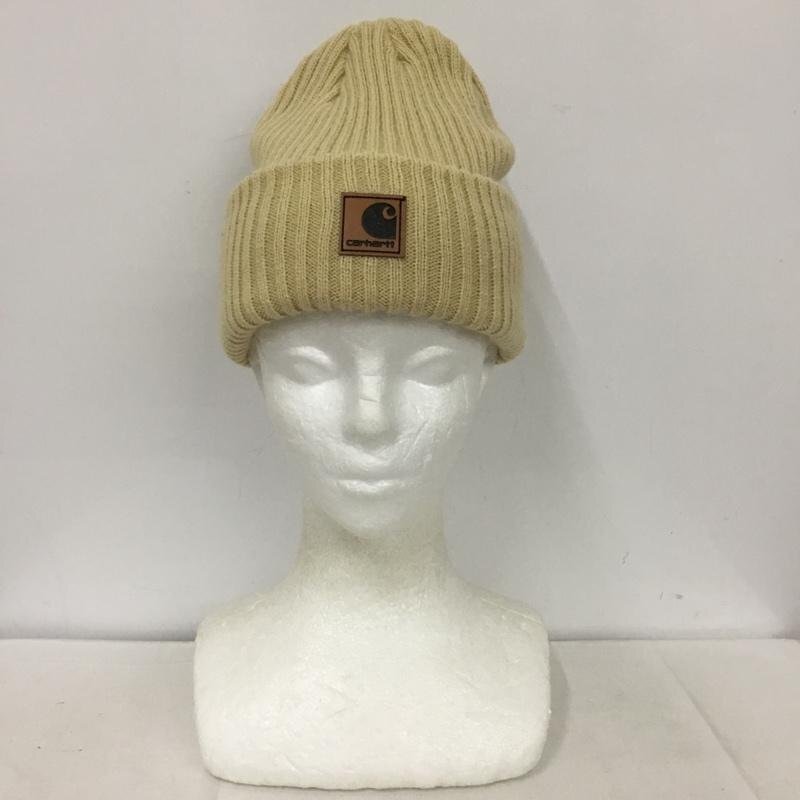 Carhartt 表記無し カーハート 帽子 ニット帽 A18 リブ Knit Cap、Knit Hat Beanie ベージュ / ベージュ / 10135653拍卖